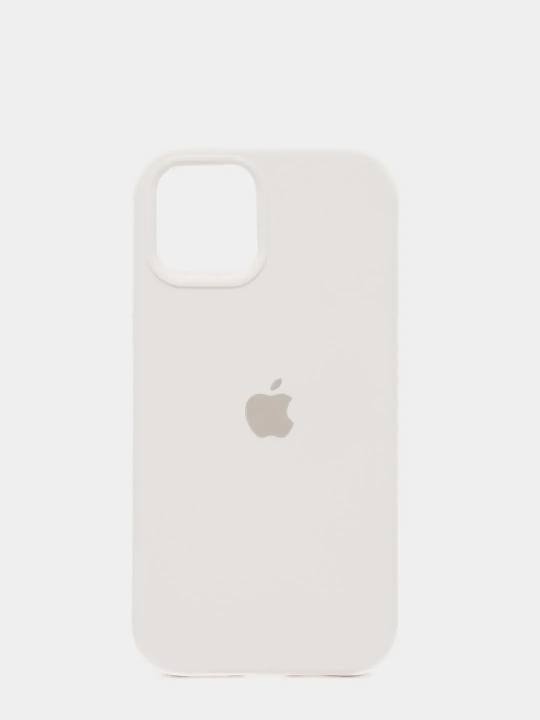 Белый чехол Silicone Case для iPhone 13 Pro, закрытый низ