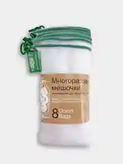 Экомешочки  многоразовые для фруктов и овощей , 8 штук