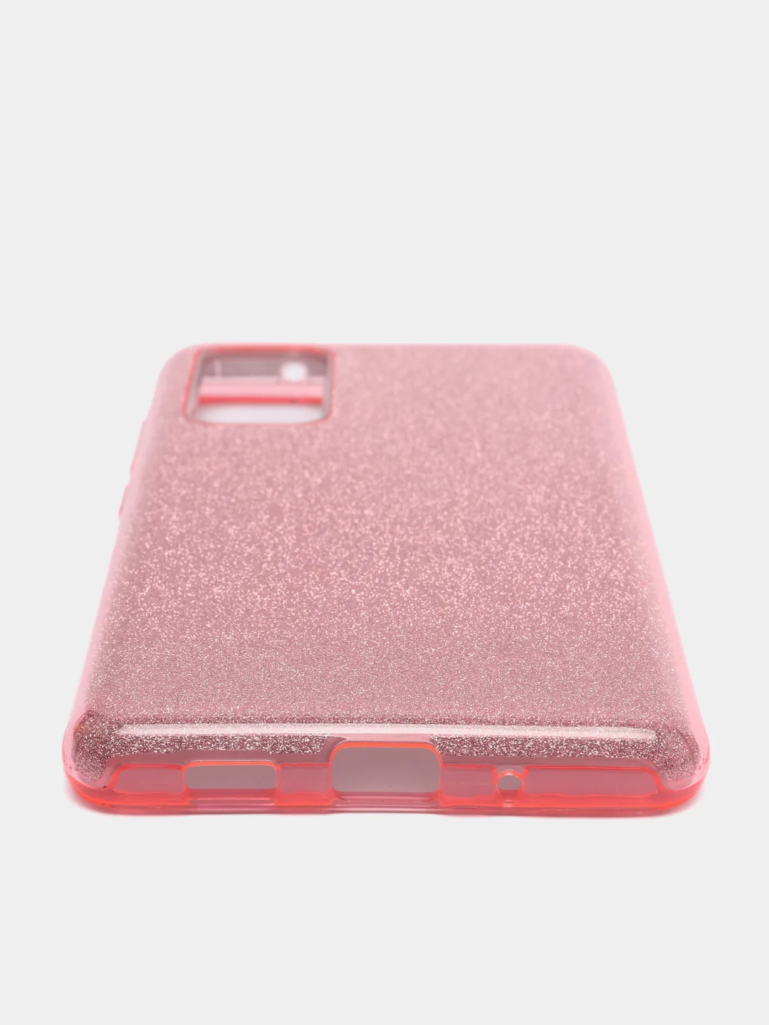 Розовый чехол блестящий Samsung S20 FE