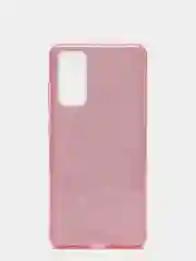 Розовый чехол блестящий Samsung S20 FE
