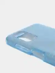 Голубой чехол блестящий SAMSUNG M51