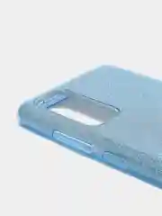 Голубой чехол блестящий Samsung S20 FE