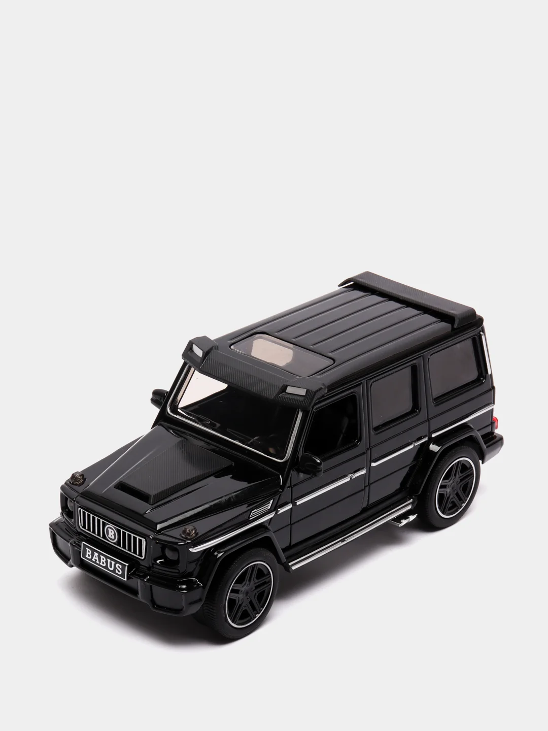 Черный машинка металлическая 1:24 Mercedes-Benz G-class Brabus 19 см, инерционная