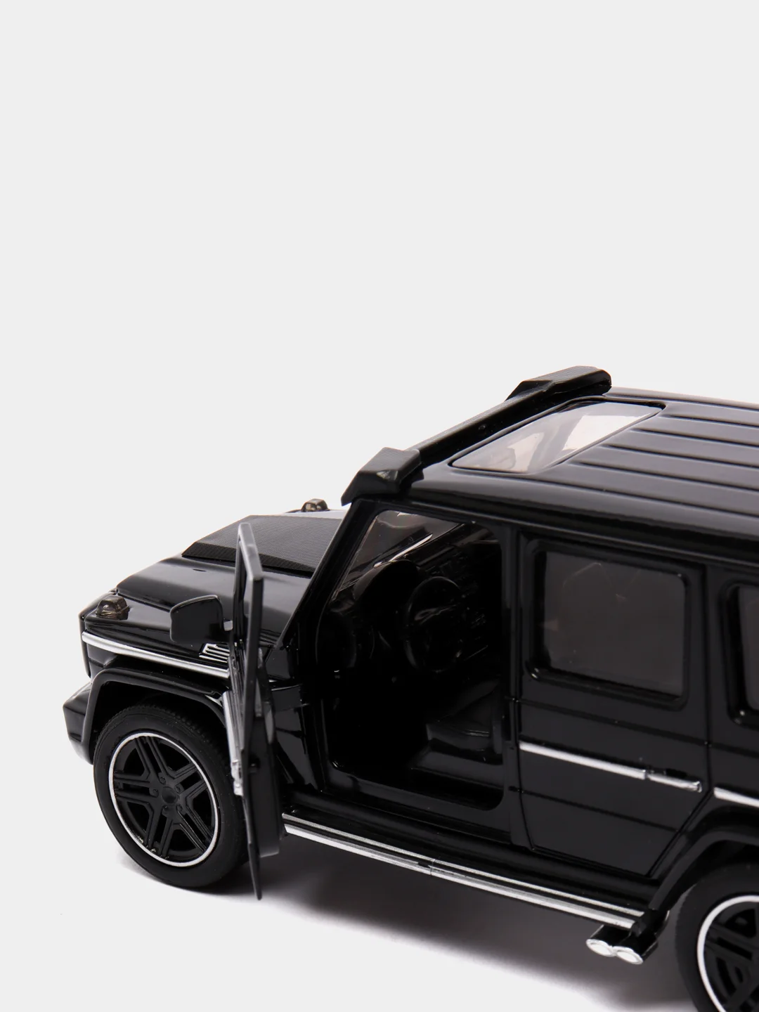 Черный машинка металлическая 1:24 Mercedes-Benz G-class Brabus 19 см, инерционная