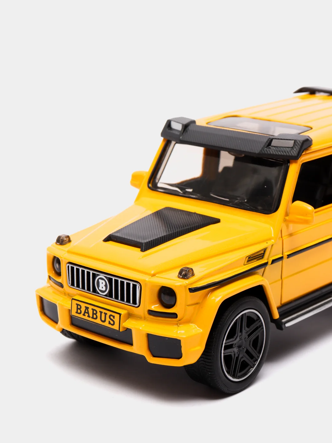 Желтый машинка металлическая 1:24 Mercedes-Benz G-class Brabus 19 см, инерционная