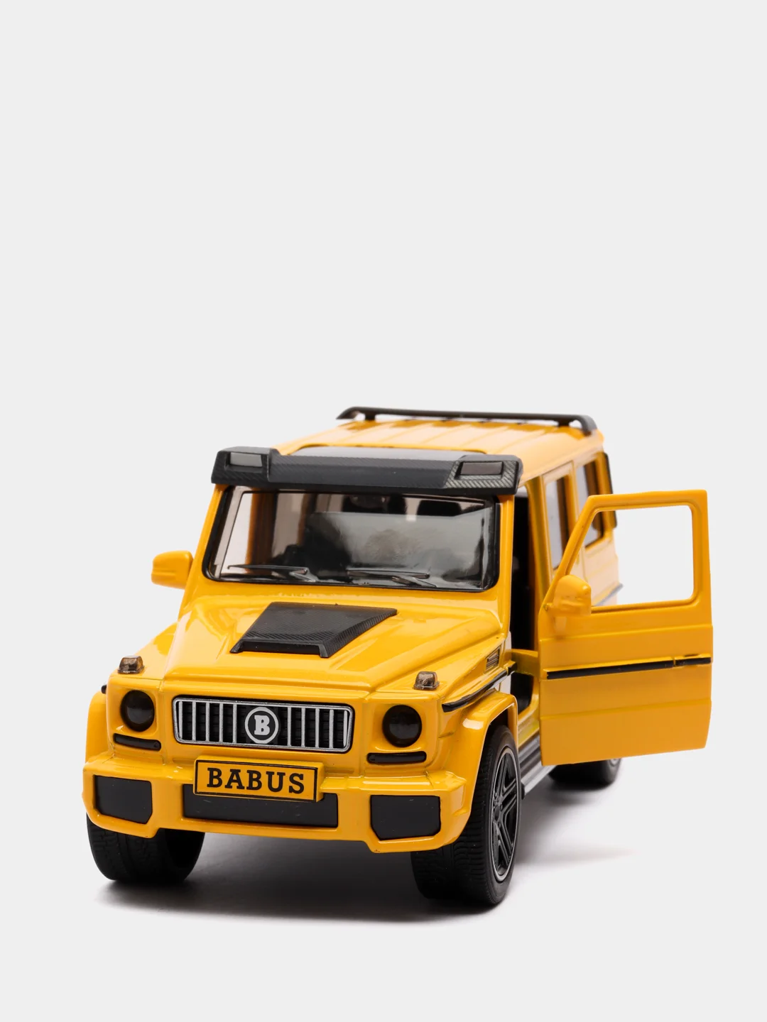 Желтый машинка металлическая 1:24 Mercedes-Benz G-class Brabus 19 см, инерционная