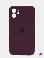 Чехол Silicone Case Apple iPhone 12 с защитой камеры с бархатной подкладкой