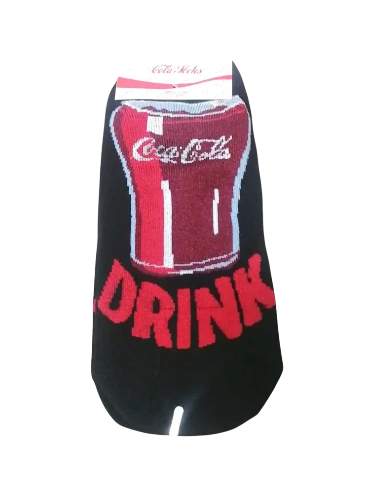 Бордовый носки женские укороченные Кока кола (Coca Cola)