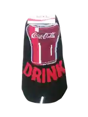 Бордовый носки женские укороченные Кока кола (Coca Cola)