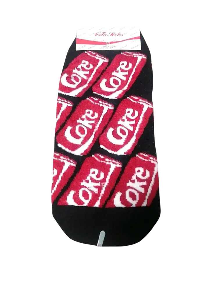 Алый носки женские укороченные Кока кола (Coca Cola)
