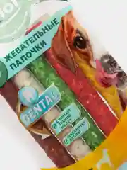 Triol Dental микс жевательные палочки, Говядина для средних и крупных пород собак, 5 шт