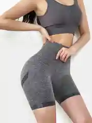 Серый велосипедки с эффектом push-up,  шорты