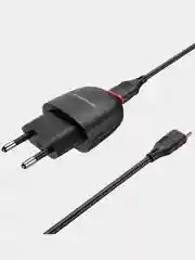 Блок питания для Micro-USB / Type-C / iPhone, СЗУ, Borofone BA49A, 2.1A