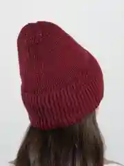 Бордовый шапка женская с флисом