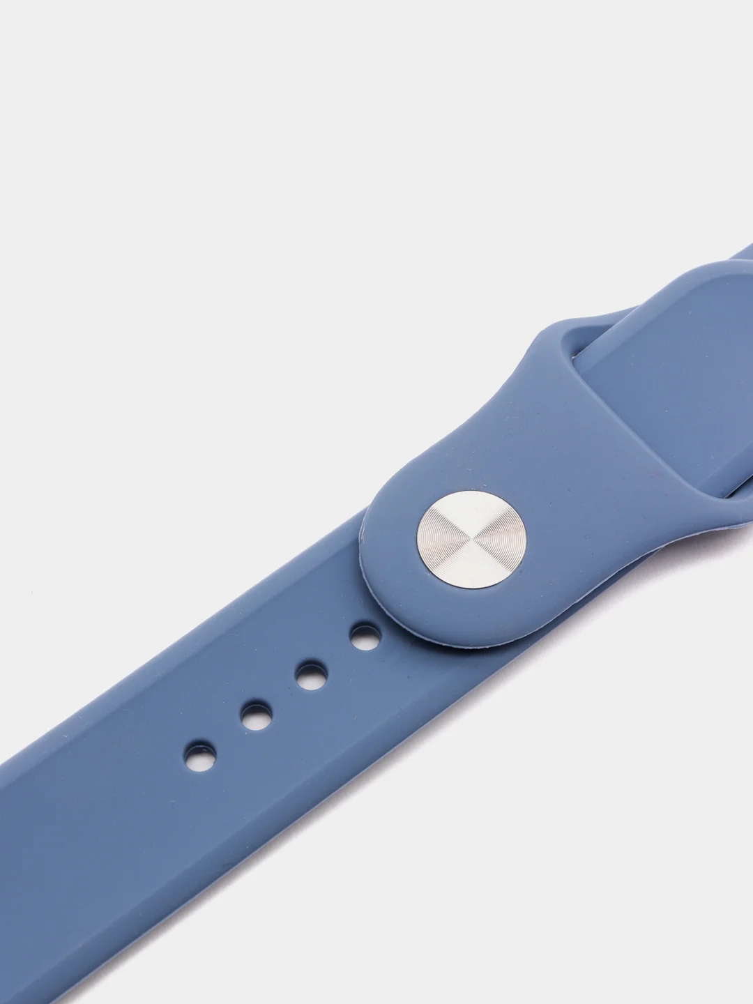 Синий меланж ремешок силиконовый для Apple Watch 42/44