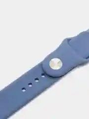Синий меланж ремешок силиконовый для Apple Watch 42/44