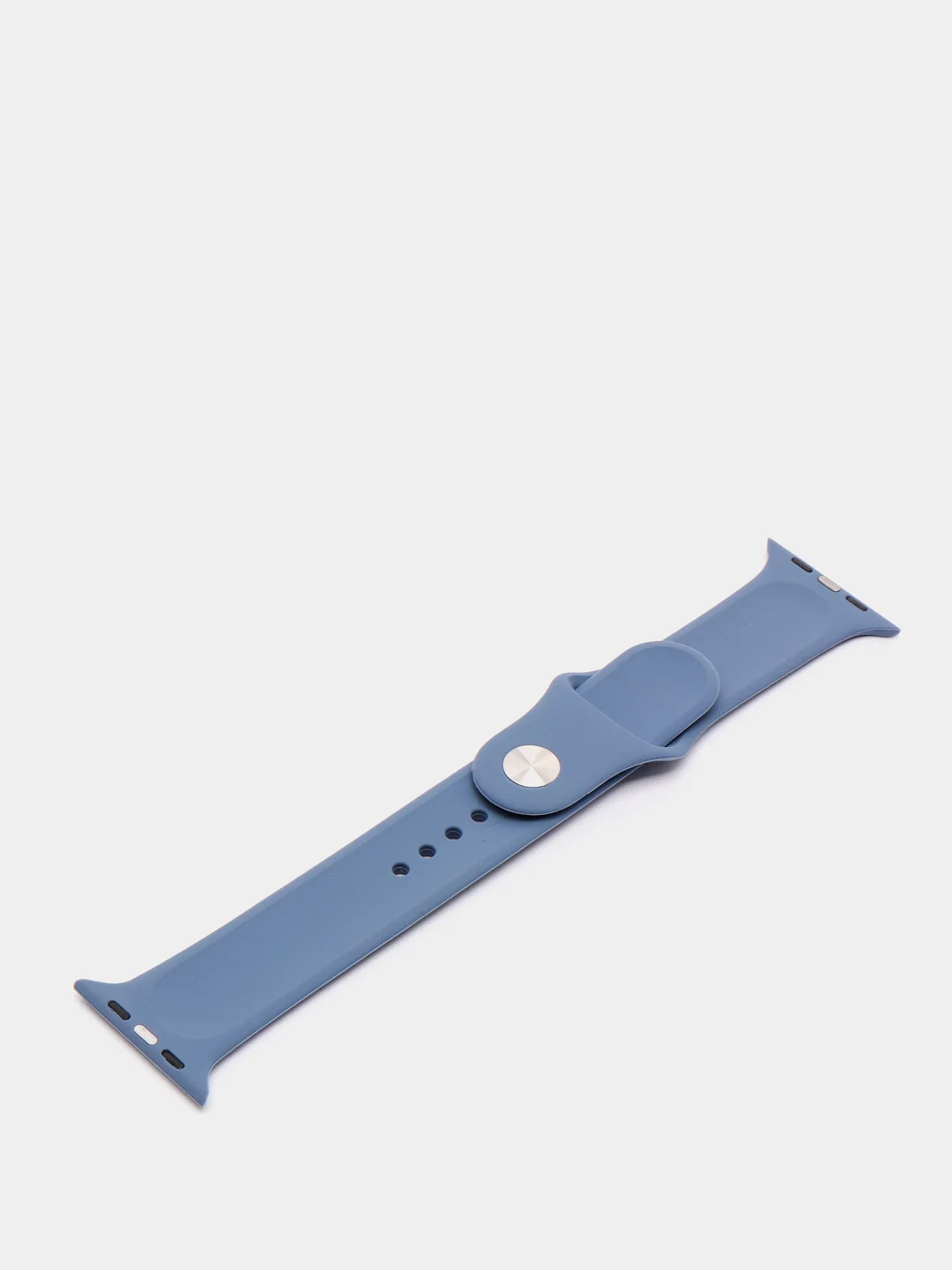 Синий меланж ремешок силиконовый для Apple Watch 42/44