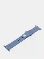 Синий меланж ремешок силиконовый для Apple Watch 42/44
