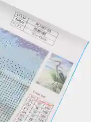 Коралловый меланж алмазная мозаика без подрамника  от 30*30см "Птицы"