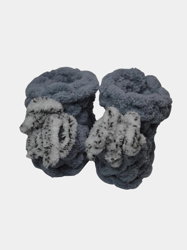 Пинетки ручной вязки из Alize puffi