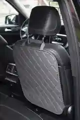 Угольный защитная накидка чехол  на спинку сиденья, незапинайка, защита от детских ног в авто