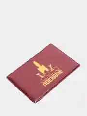 Бордовый обложка для проездного билета