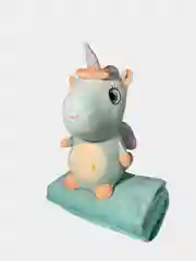 Бирюзовый хомяк и другие мягкие игрушки 3 в 1 + плед и подушка