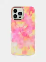 Голубой чехол для iPhone 13 "Акварель"