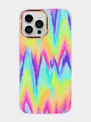 Голубой чехол для iPhone 13 "Акварель"
