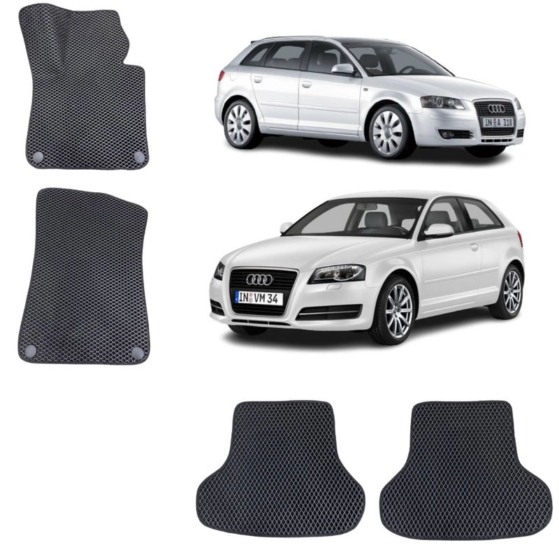 Автомобильные коврики 3D EVA в салон для AUDI A3 8P / Ауди А3 8П купе, хетчбек , кабриолет