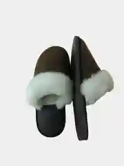 Тапочки домашние, унисекс, из овчины, меховые