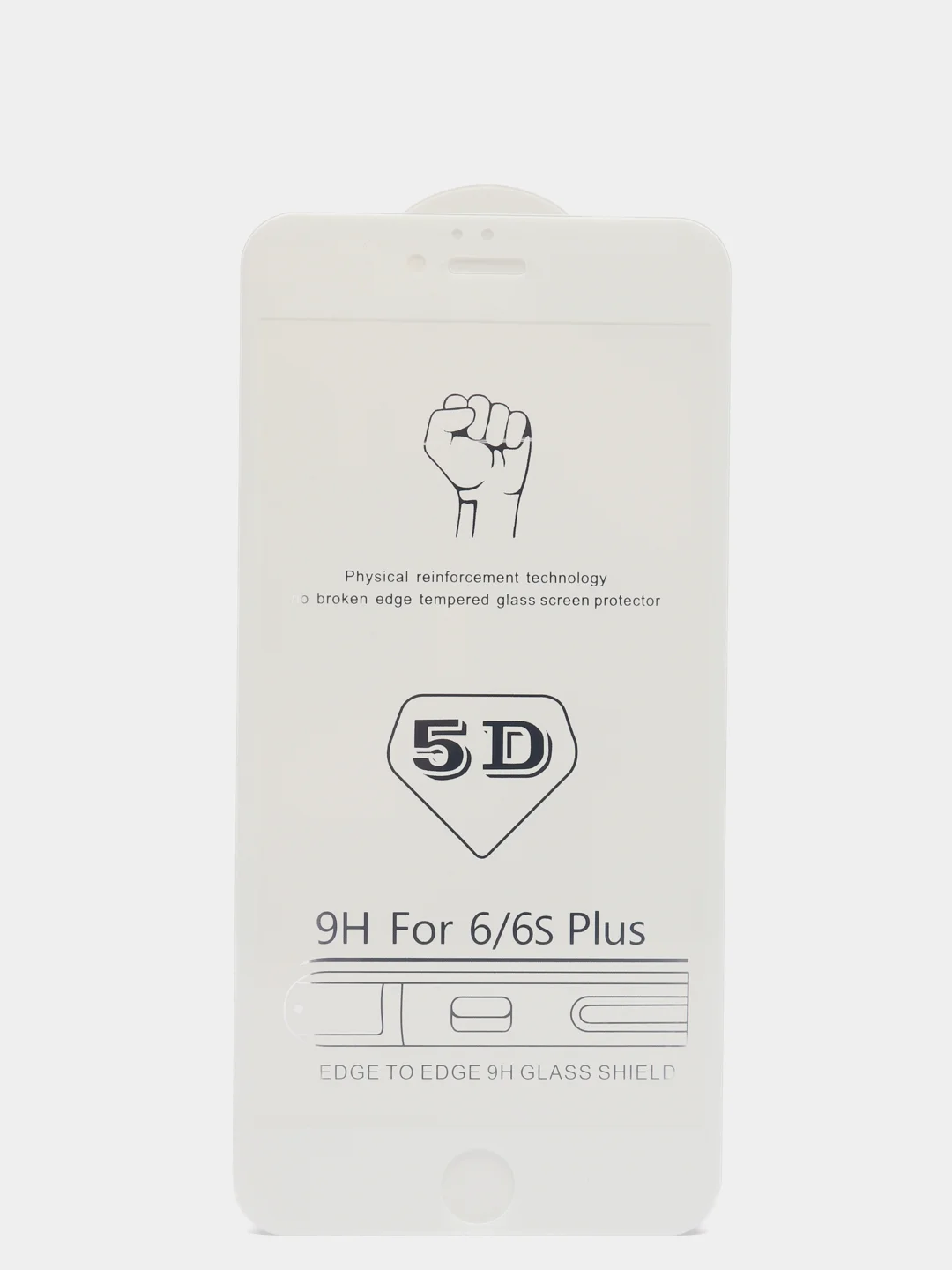 Белый стекло защитное 5D для iPhone 6, 6plus 6s, 6splus 7, 7plus  8, 8plus iPhone XR iPhone XS