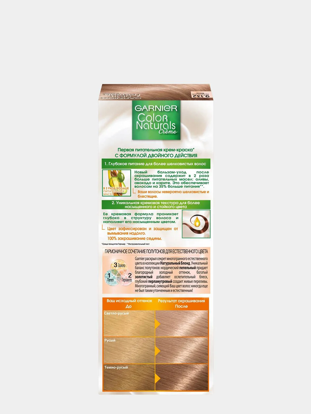Garnier Стойкая питательная крем-краска для волос "Color Naturals", Натуральный блонд