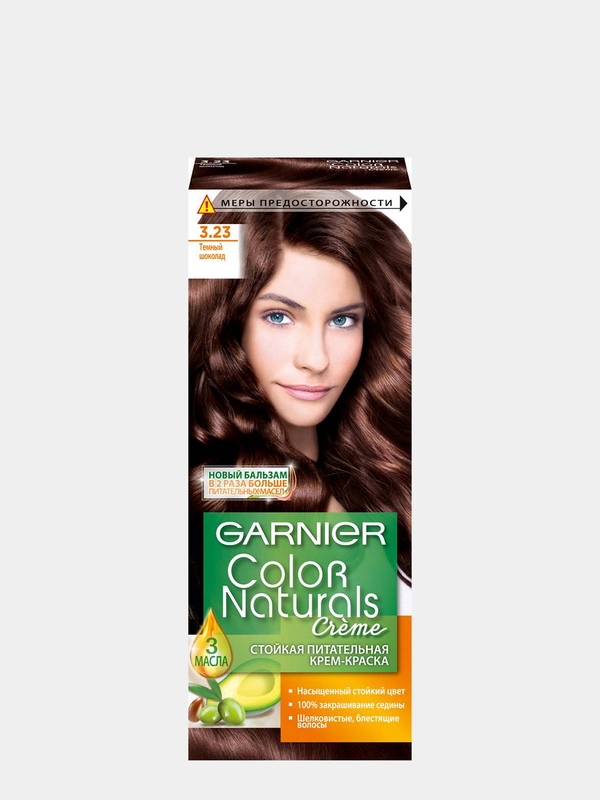 Garnier Стойкая питательная крем-краска для волос "Color Naturals", Темный шоколад