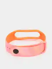 Бордовый ремешок для Xiaomi Mi Band 5, Mi Band 6  с рисунками