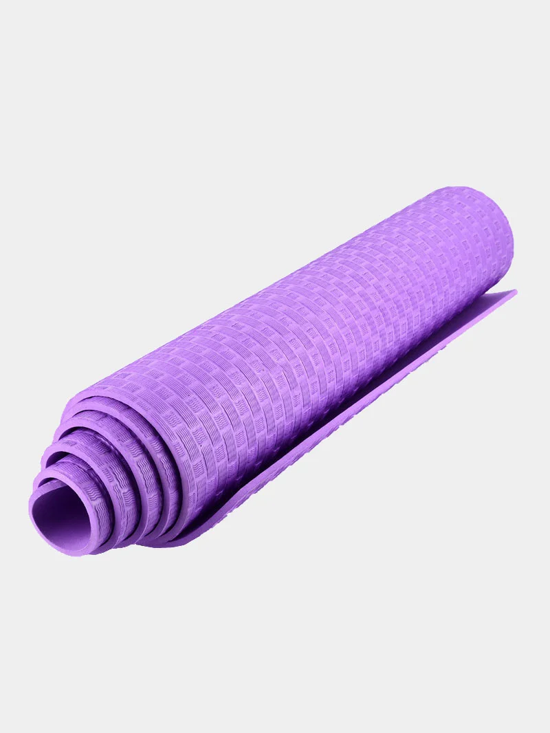 Спортивный коврик для йоги, фитнеса и туризма с чехлом