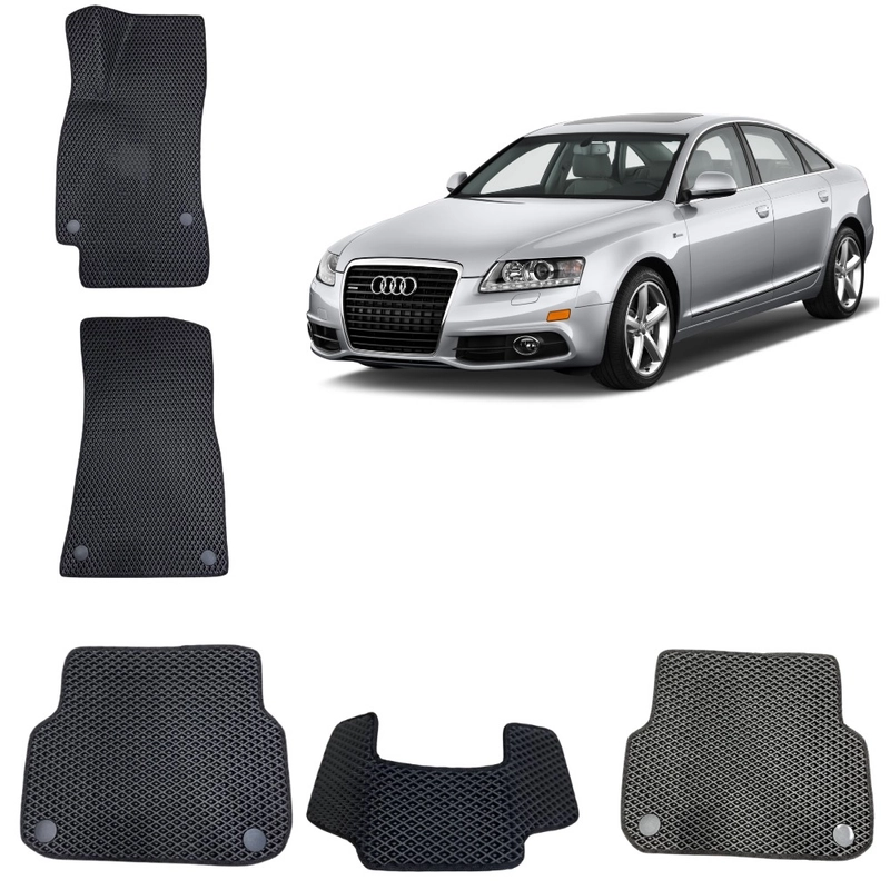 Автомобильные коврики 3D EVA в салон для AUDI A6 С6 3 поколение / Ауди А6 Ц6