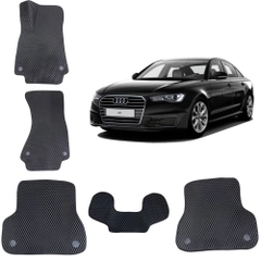 Автомобильные 3D EVA коврики в салон для AUDI A6 C7 4 поколение / Ауди А6 Ц7