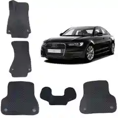 Автомобильные 3D EVA коврики в салон для AUDI A6 C7 4 поколение / Ауди А6 Ц7
