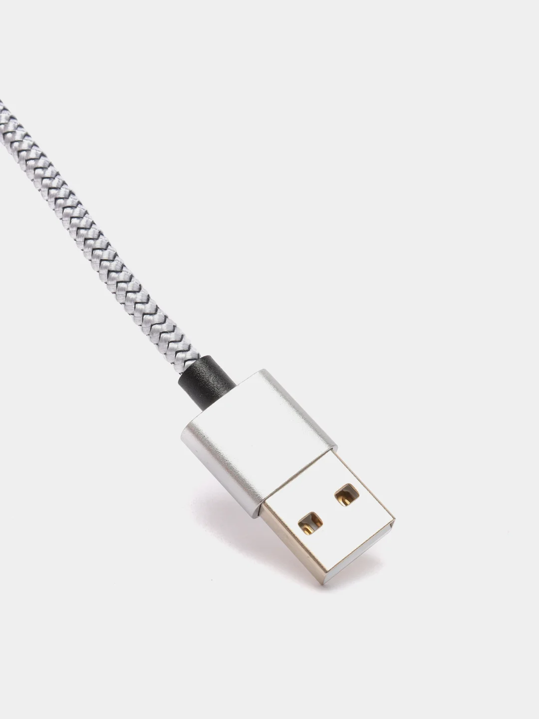 Серебряный магнитный кабель microUSB, type-C, Lightning