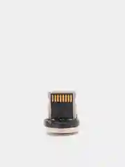 Серебряный магнитный кабель microUSB, type-C, Lightning