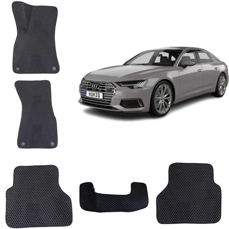 3-D Автомобильные EVA коврики в салон для AUDI A6 С8 5 поколение / Ауди А6 Ц8