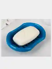 Синий мыльница с решёткой