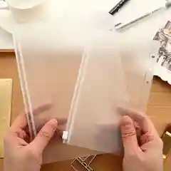 Конверт/вкладыш/карман для блокнота из ПВХ на застежке 6 отверстий