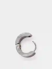 Серебряный титановая серьга со съемной треугольной подвеской, 1 штука