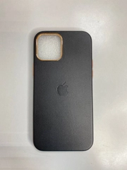 Чехол натуральная кожа Leather case для iphone 12