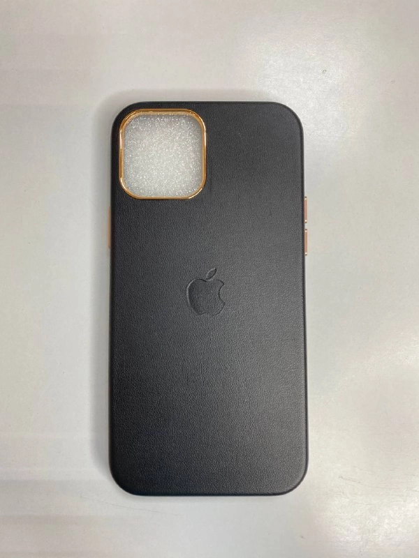 Чехол натуральная кожа Leather case для iphone 12