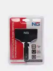 NG Разветвитель прикуривателя, 2 выхода +2 USB, 60 W, 2.1А, 12/24В,  пластик