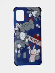 Бордовый чехол для Samsung A12, A22, A32, A51, M12, M32 с картинкой / рисунком