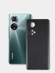 Чехол Honor 50, Huawei Nova 9, Хонор 50, Хуавей Нова 9 черный силиконовый матовый